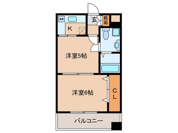 エステ－トモア薬院通りの物件間取画像